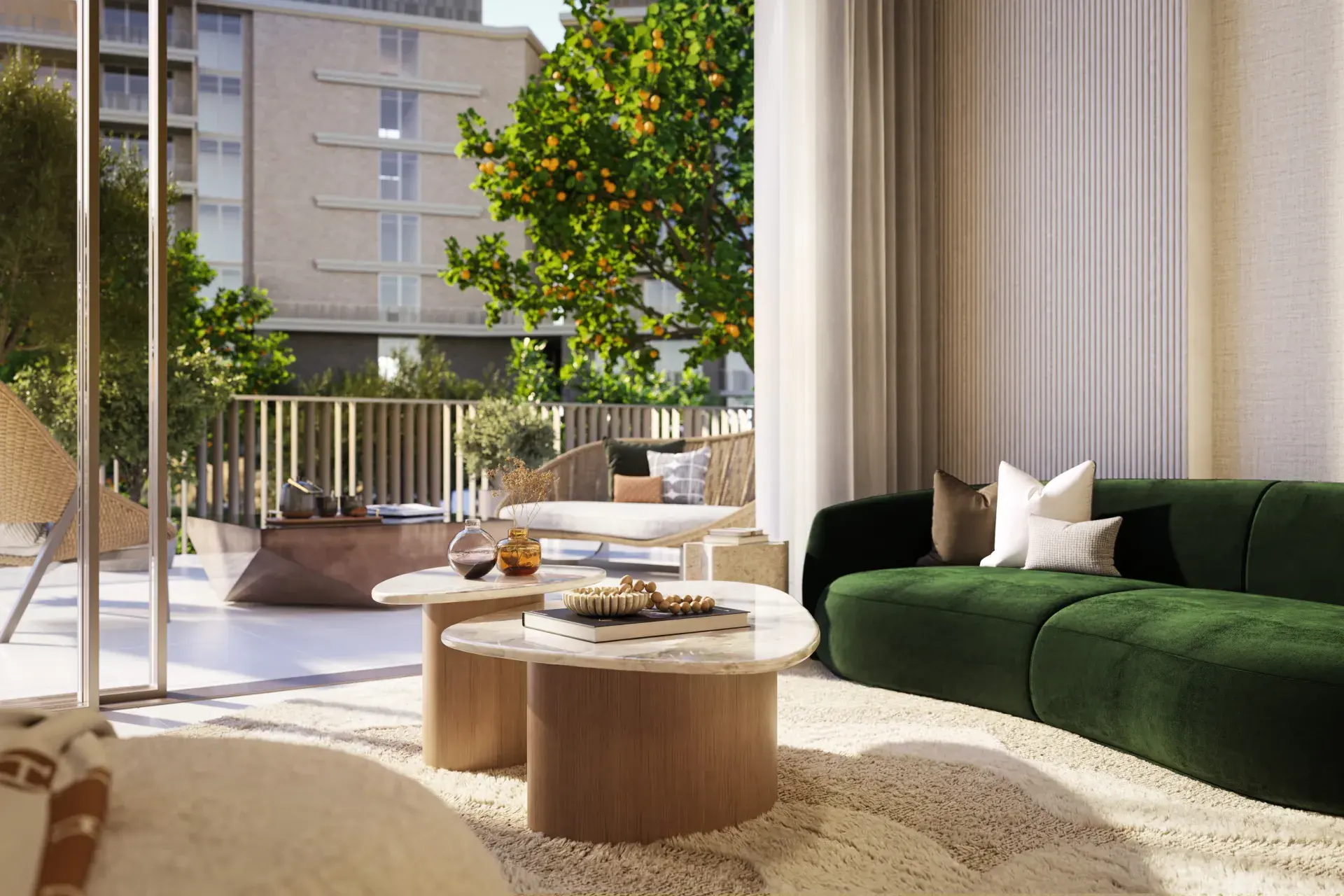 Light-filled living space, Arancia Yards