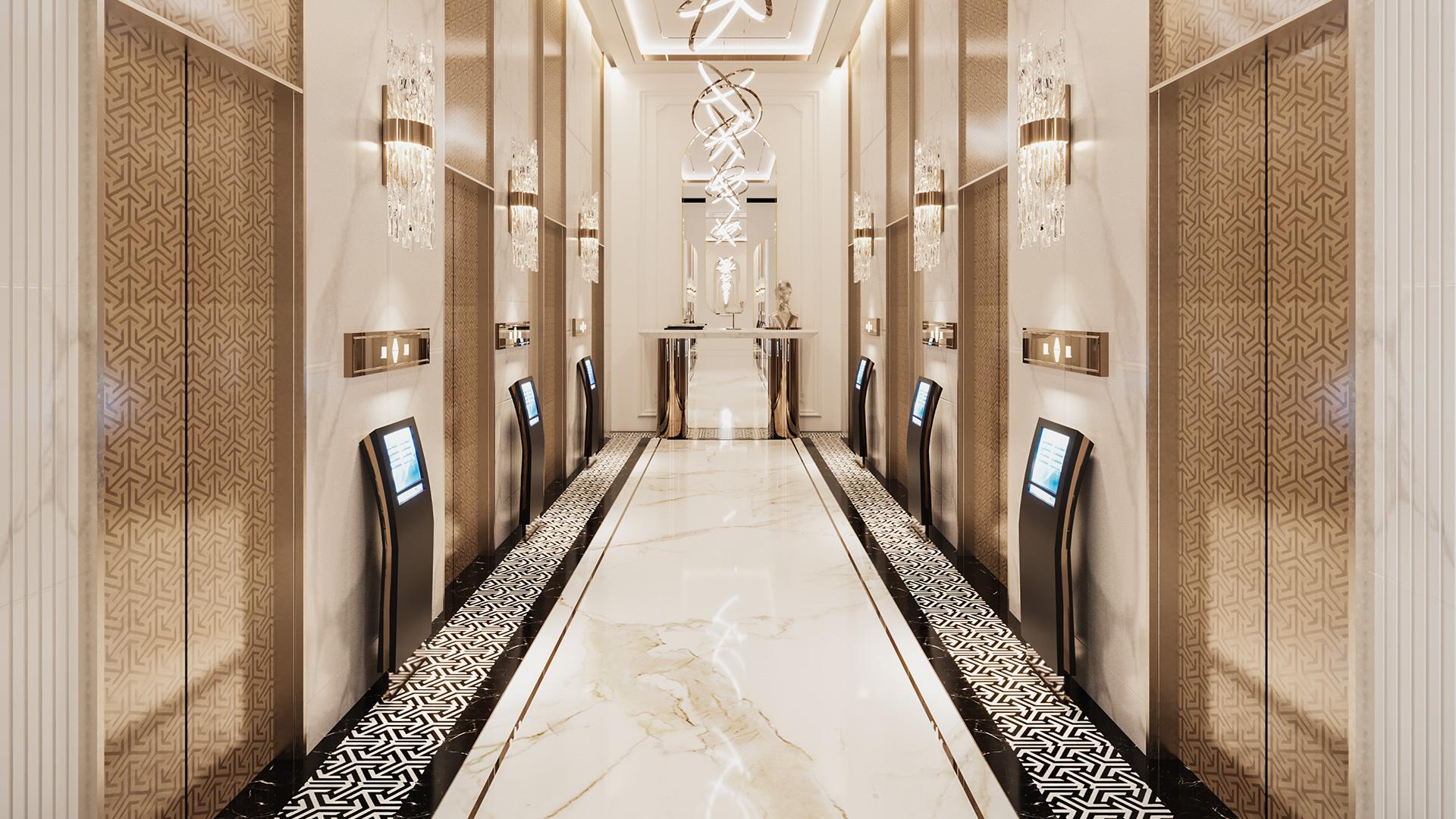 Bayz 102 lift lobby