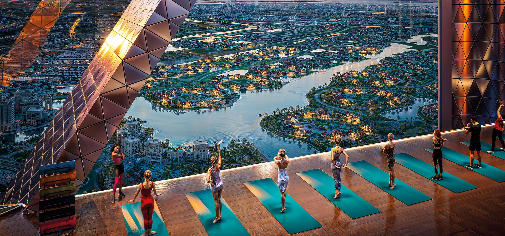 Diamondz sky deck yoga