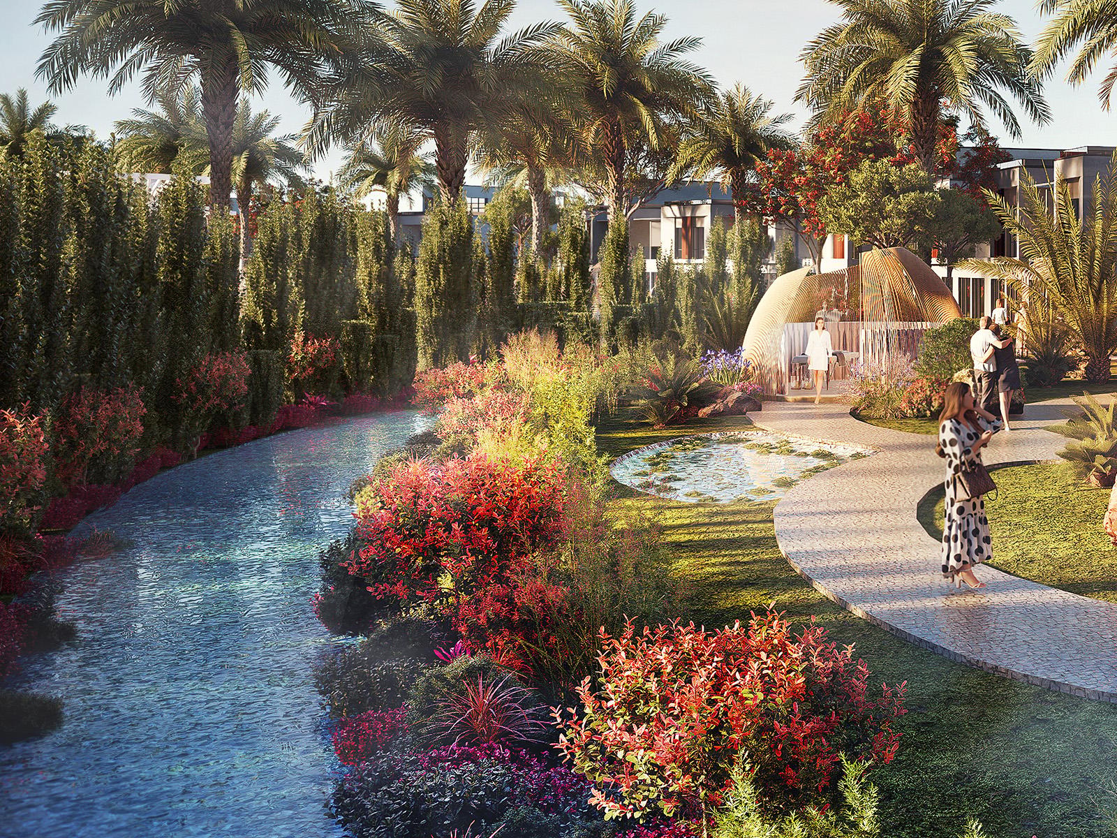 DAMAC Riverside Views essential oils lake