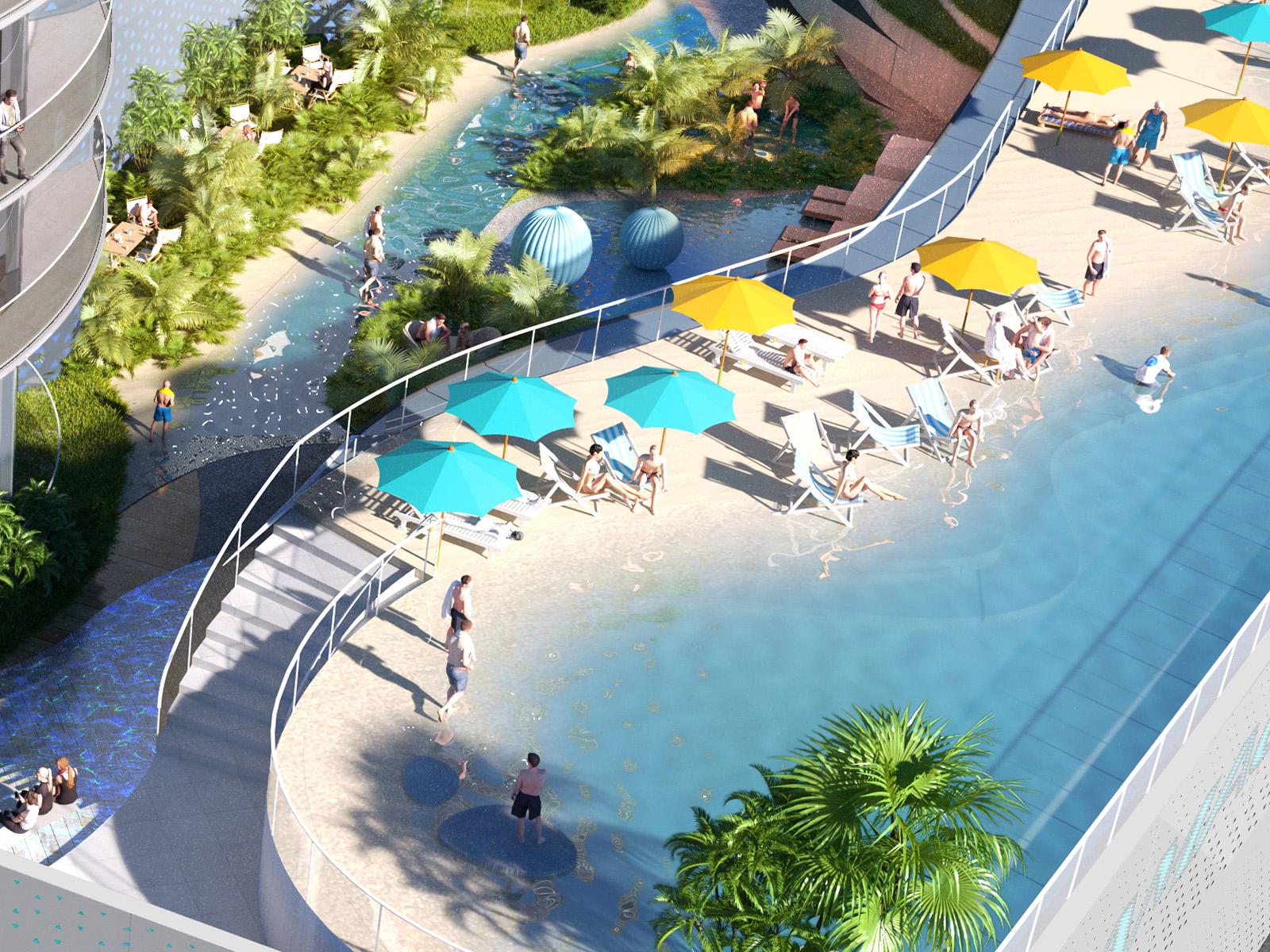 DAMAC Casa artificial beach