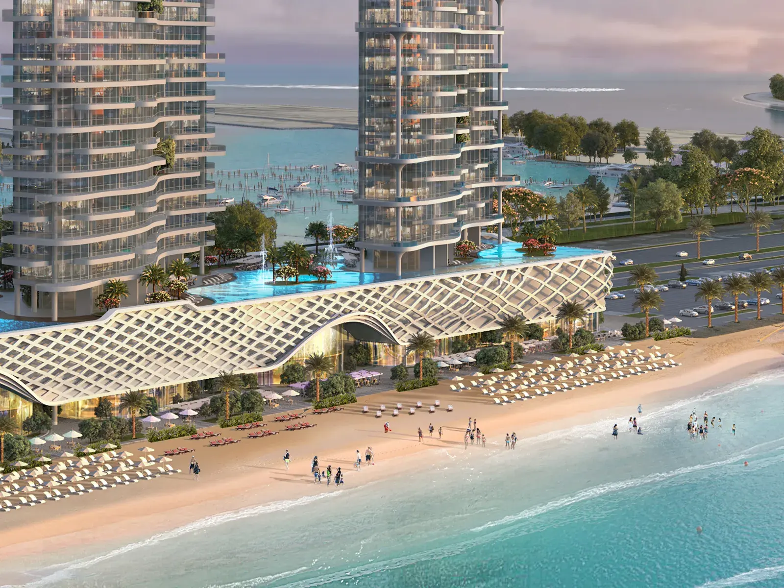 DAMAC Bay by Cavalli private beach
