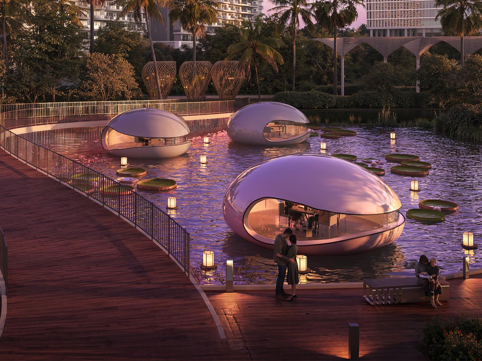 Valencia floating pods