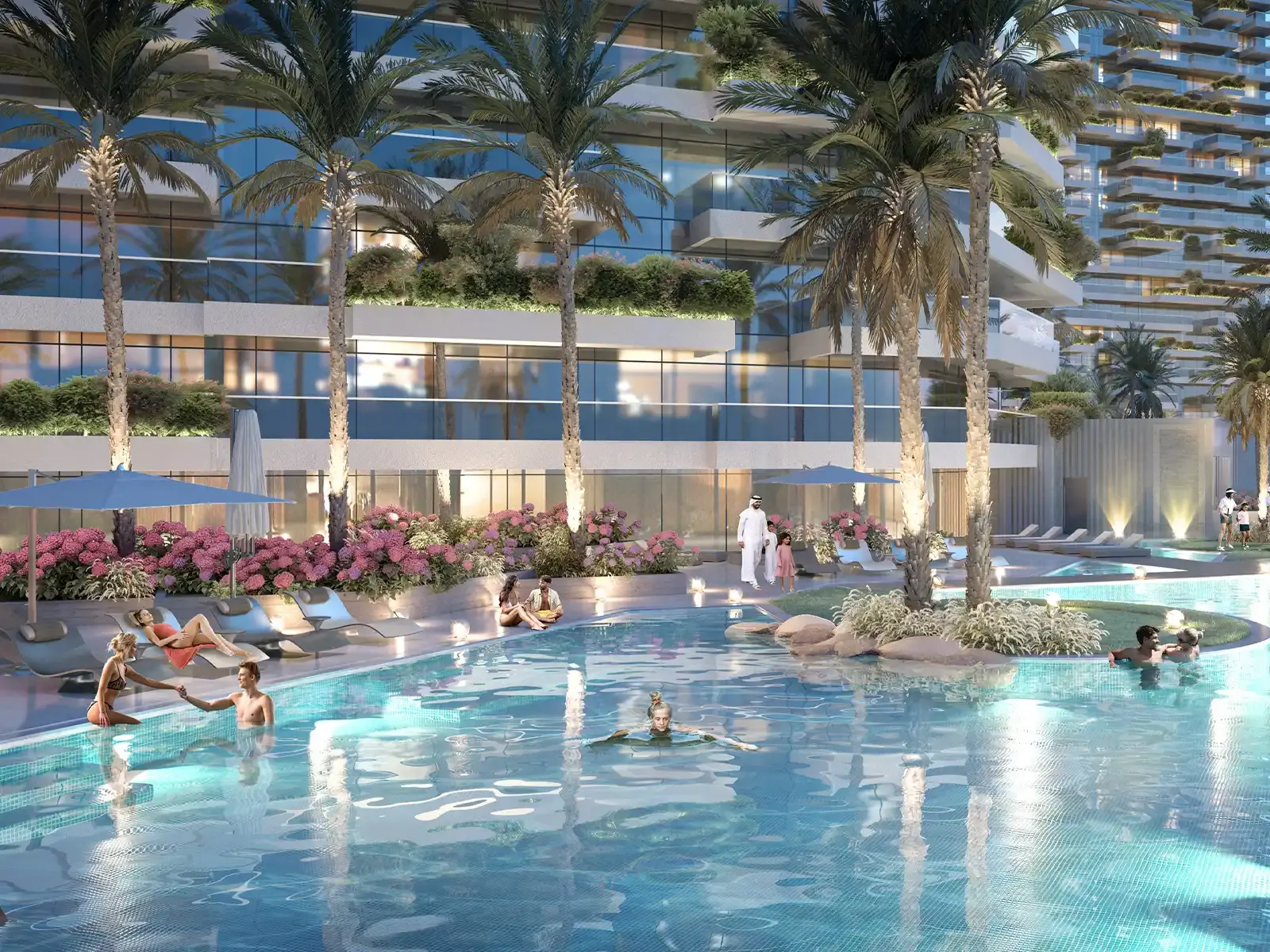 Golf Greens infinity pools