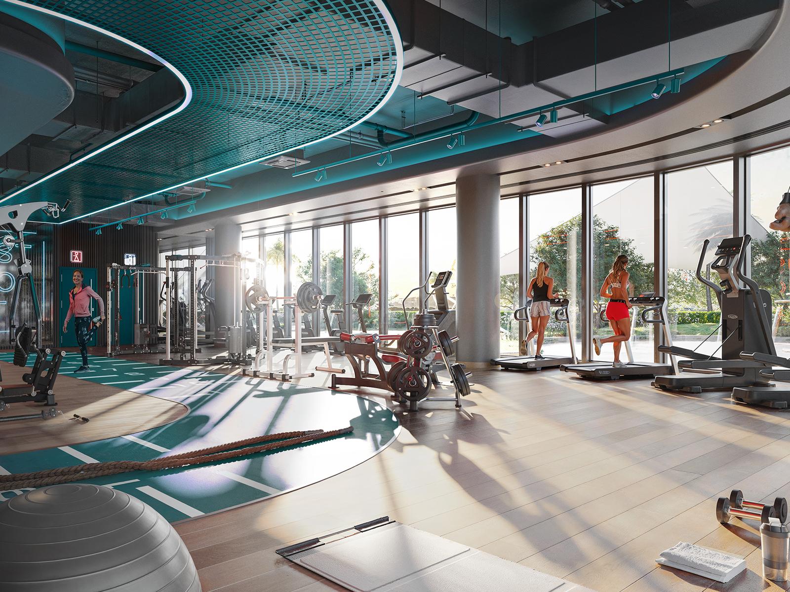 DAMAC District gym & ai training lab