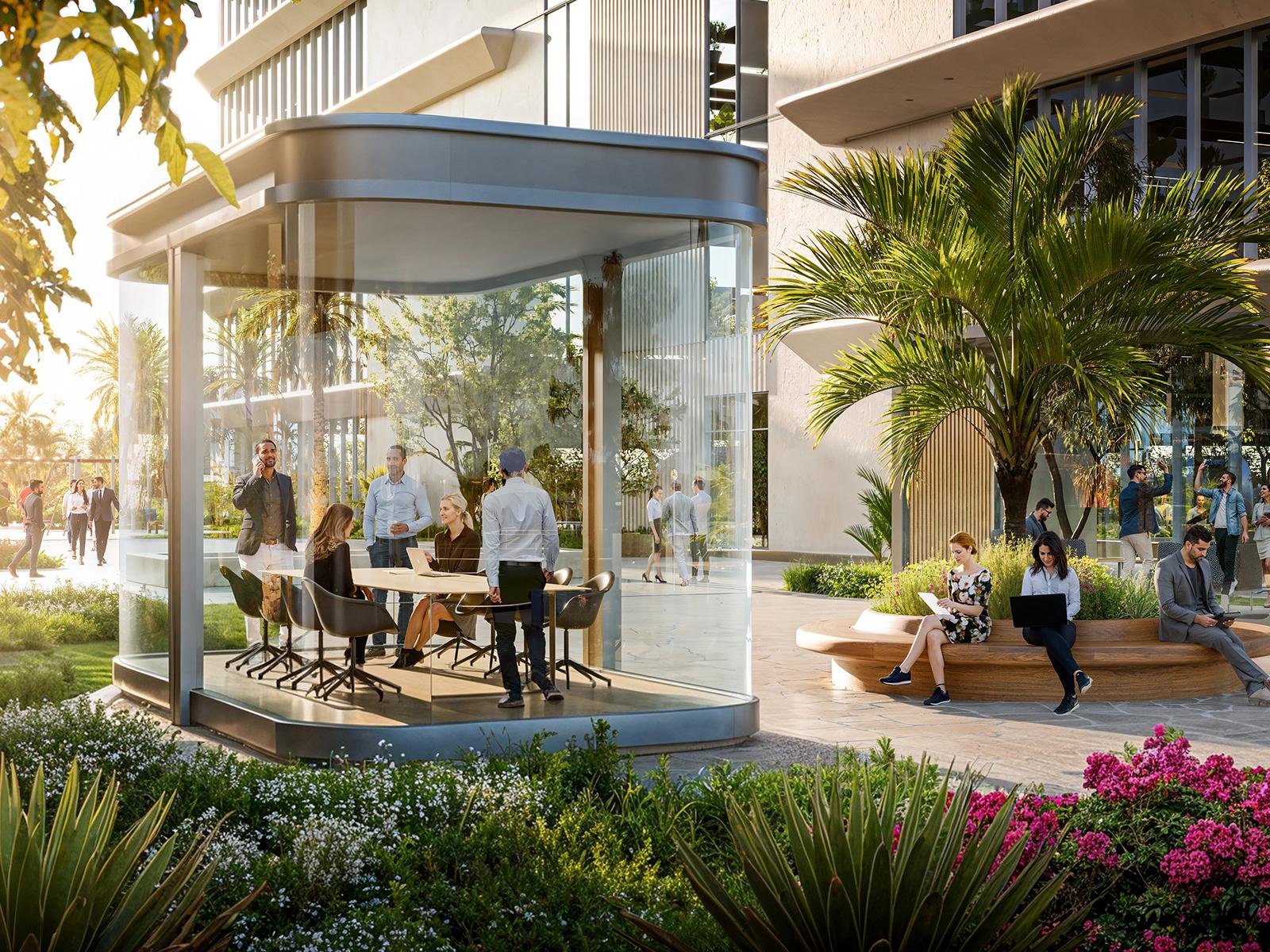 DAMAC District outdoor workspaces