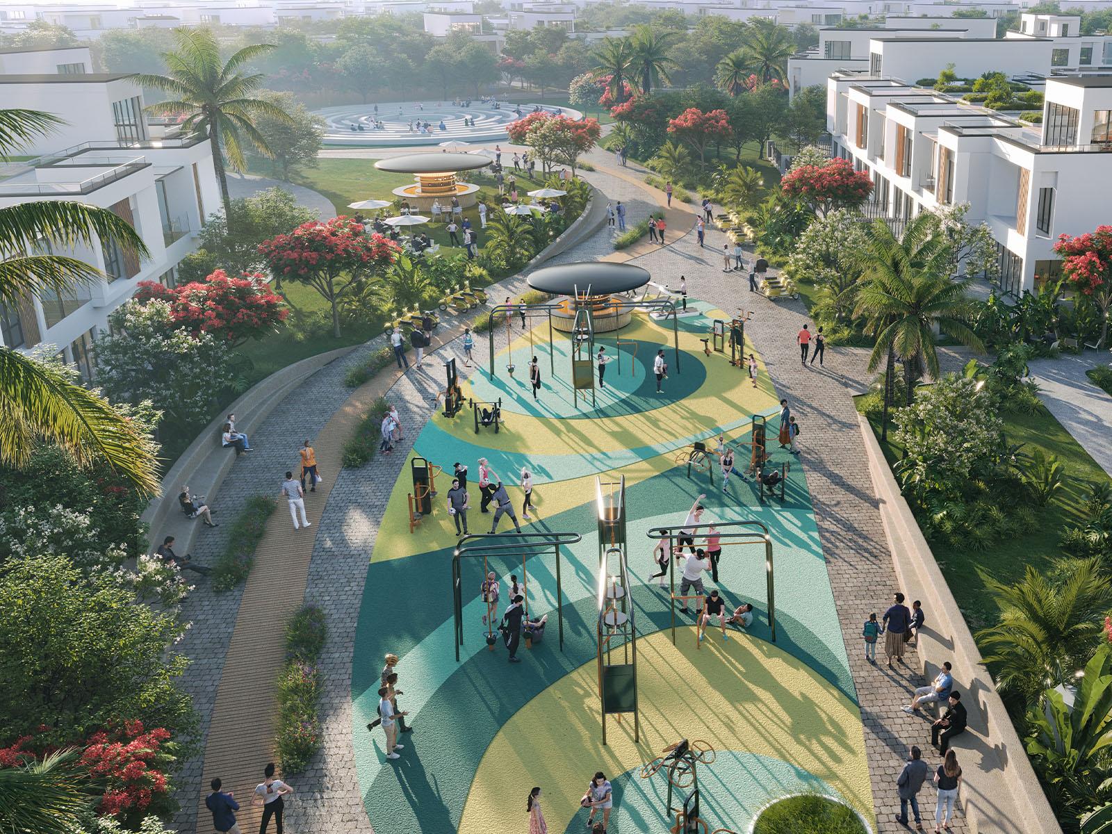 DAMAC Riverside calisthenics stations