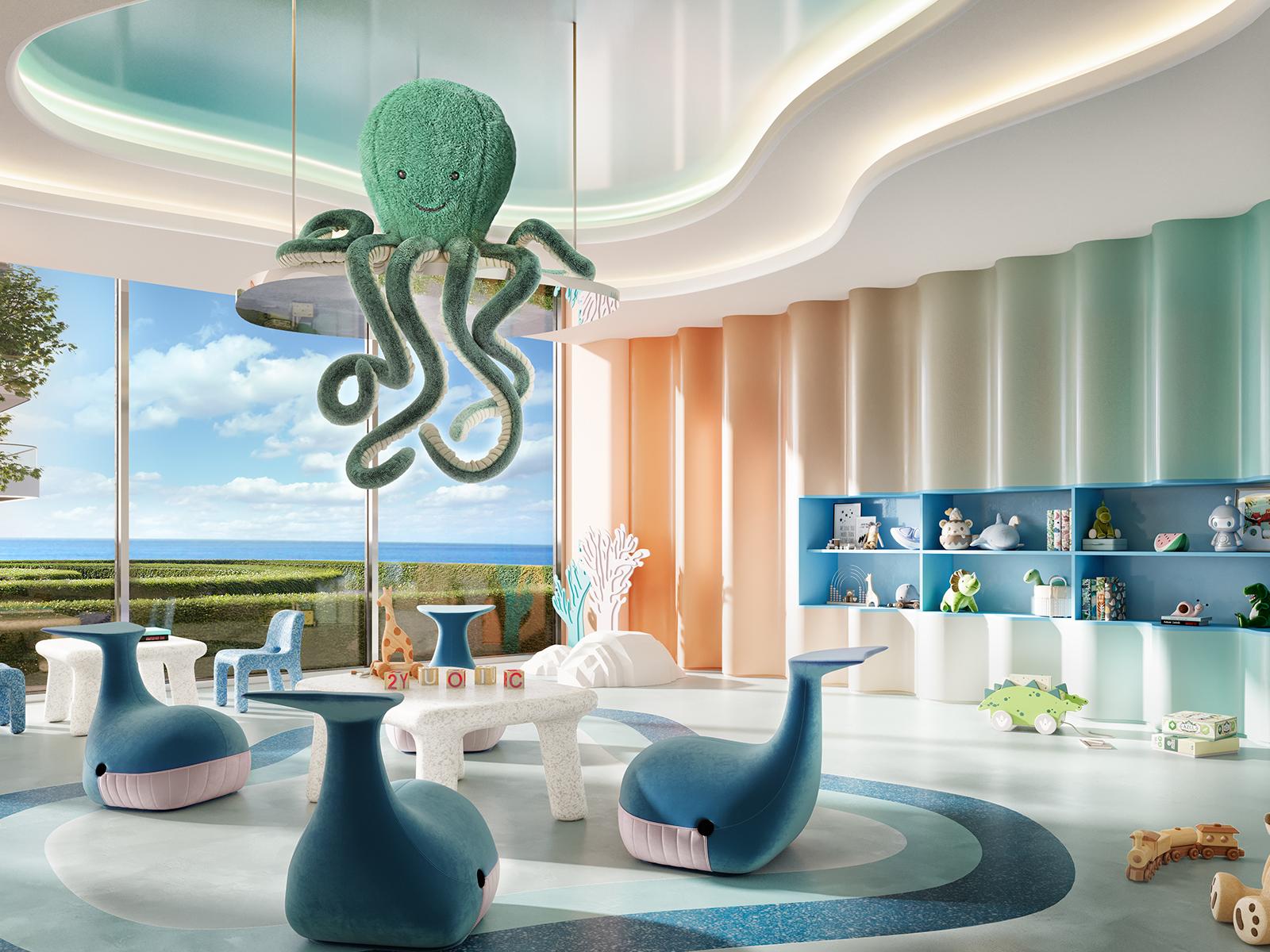 Chelsea Residences underwater-themed kids play area