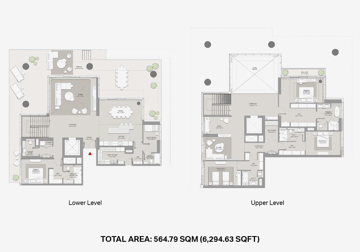 City Walk Crestlane 4 bedroom duplex floor plan